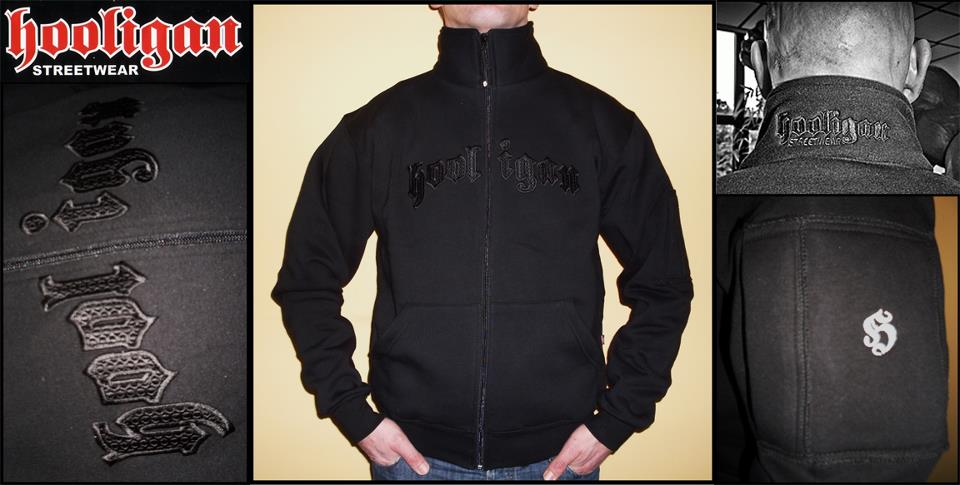 Hooligan streetwear - Sweat Jacket CL Black